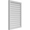Ekena Millwork Vertical Surface Mount PVC Gable Vnt: Non-Functional, w/2"W x 1-1/2"H, Brickmould Frame, 26"W x 38"H GVPVE26X3802SN - alternate 3